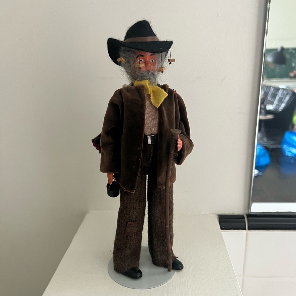 Vintage Hand Made Hiking Man Doll